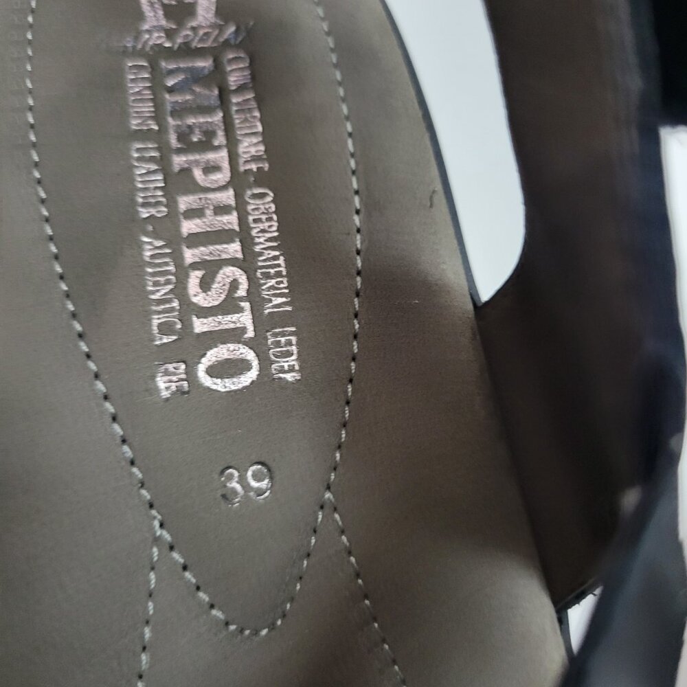 Mephisto Women's Slingback Crisscross Leather Sandals sz 39 - Picture 7 of 11